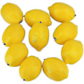 Miniatyrbillede 1 af 5: 20 stk. Kunstige citroner Falske citroner Imiterede citroner Frugter i gul 7,6 cm lang X 5 cm bred 2025th