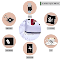 Pikkukuva 5 / 5: Mustat Infusible Transfer -mustearkit, 10 kpl 12x12 tuumaa, Kiinteä Tasainen Väri, Esipainettu Sublimointipaperi