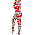 Miniatyrbild 3 av 4: Pyjamas Dam Jumpsuit Sovande Kläder Dräkt Bakre Rumpa Öppen Röv Loungewear