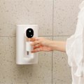 Miniatyrbillede 2 af 5: Automatisk mundskyl dispenser til badeværelse 540 ml vægmonteret smart mundskyl dispenser med 2 genanvendelige kopper hvid