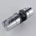 Udskiftelig brusehovedholder til brusestang, justerbar diameter fra 18 til 25 mm, forkromet ABS (sølv)