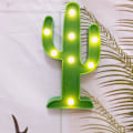 Miniatyrbillede 2 af 5: LED Kaktus Lampe, Sød Kaktus Natbordslampe Til Børneværelse Soveværelse Julegave Fest Have Hjem Dekorationer (grøn)