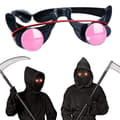 LED Lysende Glow Briller Sjove Røde Øjne Halloween Cosplay Tilbehør Fest