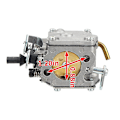 Pikkukuva 2 / 5: Husqvarna 394XP moottorisaha kaasutin Walbro WJ-70-1 OE#503281219 WJ.39