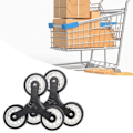 Miniatyrbillede 5 af 5: 2x Trolley Trekant Hjul Hjul Diameter 9 cm Udskiftning til Foldbar Vogn
