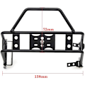 Miniatyrbillede 3 af 5: Metal Bagagerumsdækholder Reservehjul Stativ til TRX4 SCX10 90046 90047 RC Crawler Bil (Sort)