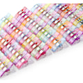 Miniatyrbillede 1 af 5: 100 stk. Clips Klemmer DIY 2,7 * 1,0 * 0,9 cm Plastik Syning Til Binding Patchwork Hækling Strikkehåndværk Assorterede Farver (tilfældig Forsendelsesfarve)