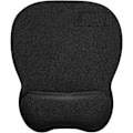 Miniatyrbilde 1 av 3: Musematte med ergonomisk håndleddstøtte, 4 mm musematte med memory foam-fylling, strukturert slitesterk vaskbar, svart