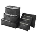 Luggage Organizer Set – Perfect for Travel – Suitcase Insert Black