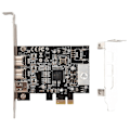 Miniatyrbillede 5 af 5: SY-PEX30016 3 Port IEEE 1394 Firewire 1394B & 1394A PCIe 1.1 X1 Kort TI XIO2213B Chipset Kræver Le