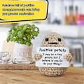 Miniatyrbild 5 av 5: Mini Positiv Potatis, Söt Ull Rolig Stickad Positiv Potatis, Positiva Gåvor Rolig Present Positiv Potatis A