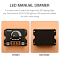 Miniatyrbilde 4 av 5: LED Lysjusterer DC 12-24V 30A/Ingen Strobe med Bryterknapp LED Lysbar Lysstyrkejusterer Dimmer
