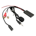 Miniatyrbillede 1 af 5: Universal Bilradio 3.5MM RCA Audio AUX Input Bluetooth Mikrofon Kabel til Pioneer til Hyundai til