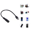Pikkukuva 2 / 5: Type-C - DC Virtakaapeli 5V DC 5.5 x 2.1mm Naaras USB C Liitäntä Latauskaapeli