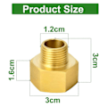 Miniatyrbilde 2 av 5: Par Gassadapter 1/2 ' ' Hunn X 1/4 ' ' Hann Gjenge for Gass