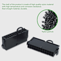 Miniatyrbillede 4 af 5: 1 stk. 24-pin ATX strømforsyningsjumper PSU Stand Alone Genstart Aktiver Connector til BTC Miner-maskine