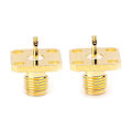 Miniatyrbilde 2 av 5: 10 stk. SMA Hunn Chassis Panelmontering 4 Hull Post Terminal RF-kontakt Koaksial A