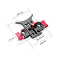 Miniatyrbilde 4 av 5: Aluminiumslegering 15MM Telefotolinse Brakett Adapter Forlengelsesrør Klemme for 5D3 5D2 SLR DSLR Kamera