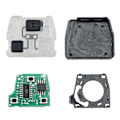 Miniatyrbilde 3 av 5: Smart fjernkontroll bilnøkkel 2 knapper 4C Chip Bilnøkkel Passer for Toyota Corolla 2001-2007 304MHZ