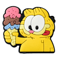 Miniatyrbild 4 av 5: 12 st/set Garfield söta tecknade feta katt skor Croc Jibbitz Charms DIY tillbehör skoknappar dekorationer