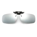 Clip-on Solglasögon Silver Spegelglas 40x58mm