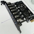 Miniatyrbillede 2 af 5: USB 3.0 PCI Express Adapter PCI E til 7 Ports USB 3 Udvidelsesadapterkort USB3 PCIe PCI-E X1 Controller Konverter (VIA)