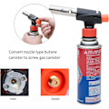 Miniatyrbilde 2 av 5: Camping Gass Adapter Gassflaske Konverteringsadapter Kobling For Utendørs Butan Tanker Til Skru Gasspatroner