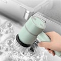 Miniatyrbilde 3 av 5: Multifunksjonell Elektrisk Roterende Vaskebørste, Utskiftbart Roterende Hode Kraftig Rengjøring