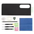 Miniatyrbillede 1 af 5: Bagglas Udskiftning Bagsideglas med Forudinstalleret Tape til Galaxy Z Fold 4 SM F936 5G Sort