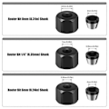 Miniatyrbillede 4 af 5: 6/6,35/8 mm spændepatron med møtrik gravering trimmemaskine routerbit adapter elektrisk router fræser tilbehør 2024THO