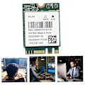 Miniatyrbillede 3 af 5: DW1820 QCNFA344A Trådløst Netværkskort 2.4G+5G Dual-Band Gigabit Bluetooth 4.1 NGFF Netværkskort Su