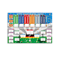 Miniatyrbilde 1 av 2: 2024 UEFA Europamesterskap Kampoversikt Fotball Plakat Stue Bar Dekorasjon Skrapbar Engelsk Stil FLYE3721