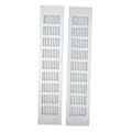 Miniatyrbillede 1 af 5: 2 stk. Luftventilationsgitter Aluminiumlegering Rektangulær Ventilationsplade til Skab Skoskab Garderobe 80x400mm