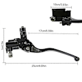 Miniatyrbilde 4 av 5: Høyre Foran Bremskloss 22mm Clutch Hovedsylinder Hydraulisk Pumpepumpe For Honda Trx125 200 250 350 400 Dirt Bike Atv Hj125