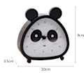 Miniatyrbild 2 av 4: Väckarklocka för barn, analog väckarklocka, Panda Mini Tickless väckarklocka med högt larm, batteri