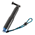 Miniatyrbild 5 av 5: 48cm Vattentät Handhållen Undervatten Sport Selfie Stick Utökbar för Go Pro Hero 9 8 7 6 5 4 3 Action, Svart + Blå