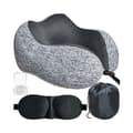 Travel Kit 3-in-1 with Memory Foam - Neck Pillow & Sleep Mask