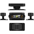 Miniatyrbild 3 av 5: Solcellsdriven Trådlös USB TPMS Däcktrycksövervakningssystem HD LCD-Skärm 4 Externa Sensorer Däcktryck