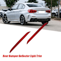 Miniatyrbilde 3 av 5: 1Par Bakre Bumper Reflektorlys Trim 63247450639 7450640 for 1 2 Series F40 F22 F23 2017-2024 729