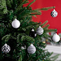 Miniatyrbillede 3 af 5: 12 stk. julekugler julevedhæng juletræspynt flerfarvet kugle hjemmefest ornamenter sæt jul 2023 nytår