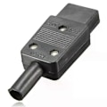 Miniatyrbillede 1 af 5: 5 STK IEC 320 C13 Hun Stik Adapter 3-benet Stik Strømledning Genoptrækkelig Konnektor