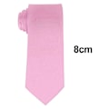 Miniatyrbilde 5 av 5: Solid rosa slips for men, slank slips for forretninger og bryllup