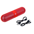 Pikkukuva 3 / 5: Kannettava Bluetooth langaton FM-stereokaiutin älypuhelimelle ja tabletille - punainen