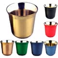 80ml Dubbelväggig Espresso Kopp i Rostfritt Stål Isolering Nespresso Pixie Kaffekopp Kapselform Söt Termokopp Kaffemuggar