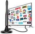 Inomhus digital TV-antenn 650+ miles, 4K 1080p, stöder lokala kanaler