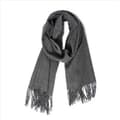 Kasjmirskjerf for menn, ensfarget, Pashmina-sjal, skjerf, mørkegrå dark gray