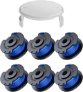 6-pack trimmer spolar med trimmertråd och lock RYOBI grästrimmer