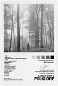 Pop Singer Canvas Poster för Taylor Swift för rum Estetisk Canvas Väggkonst Sovrum FOLKLORE 20*30CM FOLKLORE 20*30CM