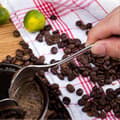 Miniatyrbillede 2 af 5: Kaffeske Teske Rustfrit Stål Middagsske med Langt Håndtag