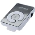 Mini spegelklämma USB digital MP3-musikspelare stöder 8 GB SD TF-kort vit White